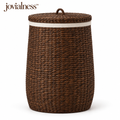jovialness™ Tall Tapered Woven Laundry Hamper with Fitted Lid and Removable Liner